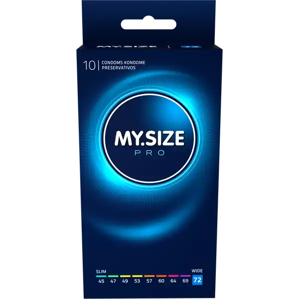 MY.SIZE PRO Kondome 72 mm: Цвет: Produktbeschreibung und details MYSIZE PRO  dnne Kondome fr mehr Sicherheit durch richtigen Sitz bei gleichzeitig intensivem Gefhl Mehr Sicherheit durch individuell abgestimmte Paform Besonders allergenarm und geruchsneural durch die Verwendung von hochgradig reinem VYTEXLatex Die minimale Wandstrke von  bis  mm ist besonders dnn und damit besonders gefhlsecht Nachhaltig und vegan Weit oberhalb der Norm liegende Qaulitt Alle Kondome entsprechen der EURichtlinie fr Medizinprodukte  EWG MYSIZE PRO Kondome  mm glatt zylindrisch transparent mit Resrvoir mit Gleitmittel Kontaktdaten RampampS consumer goods GmbH Wasserburger Landstrae   Mnchen wwwmysizecondomscom Anwendung und Gebrauch Bereits bei Entnahme aus der Verpackung ist unbedingt darauf zu achten das Kondom vorsichtig zu behandeln um Beschdigungen durch Fingerngel Schmuck usw zu vermeiden Das Kondom muss vor dem ersten Kontakt zwischen Penis und Krper des Partnersder Partnerin ber den erigierten Penis gestreift werden um bei der Verhinderung von sexuell bertragbaren Infektionen und von Schwangerschaft untersttzend wirken zu knnen Halten Sie das Reservoir an der Spitze des Kondoms so mit Daumen und Zeigefinger dass dort kein Luftpolster entsteht Rollen Sie das Kondom ber den Penis ab Falls Sie spren dass das Kondom abrutscht oder bermig auf dem Penis spannt unterbrechen Sie den Liebesakt und berprfen Sie den Sitz da dies zu einem Riss fhren kann Eventuell mssen Sie eine andere Kondomgre whlen Bald nach der Ejakulation muss der Penis zurckgezogen werden wobei das Kondom am Penisansatz festzuhalten istBei Verwendung eines zustzlichen Gleitmittels ist es erforderlich nur solche zu verwenden die fr den Gebrauch mit Kondomen als geeignet ausgewiesen sind Die Anwendung fetthaltiger Gleitmittel wie Vaseline Babyl Krperlotionen Massagele Butter Margarine usw ist zu vermeiden da diese die Unversehrtheit des Kondoms beeintrchtigenBei gleichzeitiger Anwendung von Medikamenten die in Kontakt mit dem Kondom kommen knnen ist es erforderlich einen Arzt oder Apotheker zu deren Vertrglichkeit zu konsultierenSollte ein Kondom whrend des Gebrauchs undicht werden oder bersten suchen Sie mglichst schnell medizinische Hilfe mindestens innerhalb von  StundenWenn die Einzelpackung offensichtlich beschdigt ist das Kondom verwerfen und ein neues Kondom aus einer unbeschdigten Packung verwenden Entsorgen Sie das gebrauchte Kondom im Abfalleimer und nicht in der Toilette Verwenden Sie das Kondom nur einmal da bei Wiederverwendung ein erhhtes Risiko fr ein Versagen oder fr eine Infektion gegeben ist Gebrauch Aufbewahrung und Verwendung Aufbewahrungs und Verwendungsbedingungen Khl und trocken lagern Vor direkter Sonneneinstrahlung und Hitze schtzen Inhaltsstoffe Naturkautschuklatex Silikongleitgel Warnhinweise und wichtige Hinweise Warnhinweise Jedes Kondom nur einmal verwenden Keine Verhtungsmethode kann igen Schutz vor ungewollter Schwangerschaft oder Infektionskrankheiten garantieren Gebrauchsanweisung beachten Kondome bieten nur bei vaginalem Geschlechtsverkehr ihren bestmglichen SchutzDiese Kondome bestehen aus Naturkautschuklatex der bei Latexallergikern eventuell allergische Reaktionen einschlielich eines anaphylaktischen Schocks hervorrufen kann Kein Verhtungsmittel kann einen  Schutz garantieren
https://www.rossmann.de/de/gesundheit-mysize-pro-kondome-72-mm/p/4025838410728