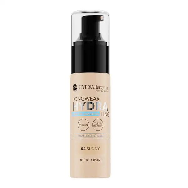 HYPOAllergenic Longwear Hydrating Balm Foundation 04 Sunny: Цвет: Produktbeschreibung und details Die HYPOAllergenic Longwear Hydrating Balm Foundation mit Hyaluronsure gleicht den Hautton aus und verringert die Sichtbarkeit von Hautunreinheiten Die leichte und langanhaltende Formel verschmilzt mit der Haut und verleiht ein natrliches und strahlendes Aussehen Die enthaltene Hyaluronsure pflegt die Haut und spendet intensiv Feuchtigkeit Die Formulierung entspricht unserem CleanBeauty Ansatz und  der Inhaltsstoffe sind natrlichen Ursprungs Veganes Produkt Geeignet fr Personen mit empfindlicher und zu Allergie neigender Haut Dermatologisch getestet Kontaktdaten Bell PPHU ul Graniczna  G  Jzefw wwwbellcompl UrsprungslandHerkunftsort Polen Anwendung und Gebrauch Die Foundation ausgehend von der Gesichtsmitte auftragen und im Anschluss nach auen hin verteilen Alle bergnge ordentlich verblenden Gebrauch Aufbewahrung und Verwendung Aufbewahrungs und Verwendungsbedingungen Khl und trocken lagern Inhaltsstoffe Aqua Water Isononyl Isononanoate CaprylicCapric Triglyceride C Alkane Glycerin Polyglyceryl Polyhydroxystearate Polyglyceryl Polyricinoleate Magnesium Sulfate Sodium Chloride Disteardimonium Hectorite Stearoyl Inulin Ethylhexylglycerin Hydrogenated Lecithin Sodium Hyaluronate Alumina Aluminum Hydroxide Magnesium Oxide Tocopherol Ascorbyl Palmitate Phenoxyethanol CI  CI  CI  Iron Oxides CI  Titanium Dioxide Warnhinweise und wichtige Hinweise Warnhinweise Produkt nur zu ueren Anwendung Nach Gebrauch gut verschlieen Verndert das Produkt das Aussehen den Geruch oder die Konsistenz Anwendung unterbrechen Treten Reizungen aus brechen Sie die Anwendung ab und konsultieren Sie Ihren Arzt
https://www.rossmann.de/de/make-up-hypoallergenic-longwear-hydrating-balm-foundation-04-sunny/p/5902082550983