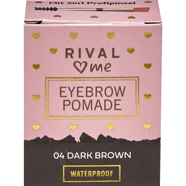 RIVAL loves me Eyebrow Pomade 04 dark brown: Цвет: https://www.rossmann.de/de/make-up-rival-loves-me-eyebrow-pomade-04-dark-brown/p/4305615703718
Produktbeschreibung und details Wasserfeste AugenbrauenPomade fr perfekt geformte und betonte Brauen Inklusive in Profipinsel Kontaktdaten Dirk Rossmann GmbH Isernhgener Strae   Burgwedel Testurteile Qualittssiegel ampamp Verbandszeichen Inhaltsstoffe Trimethylsiloxysilicate Isododecane Cyclopentasiloxane Mica Diphenylsiloxy Phenyl Trimethicone Polyethylene Paraffin Ceresin Dimethicone PEG Dimethicone Sorbitan Sesquioleate Polymethylsilsesquioxane HDITrimethylol Hexyllactone Crosspolymer Disteardimonium Hectorite Propylene Carbonate Phenoxyethanol Caprylyl Glycol Triethoxycaprylylsilane CI  CI  CI  CI