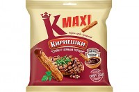 «Кириешки Maxi», сухарики со вкусом стейка с черным перцем и соусом барбекю, 75г: 
