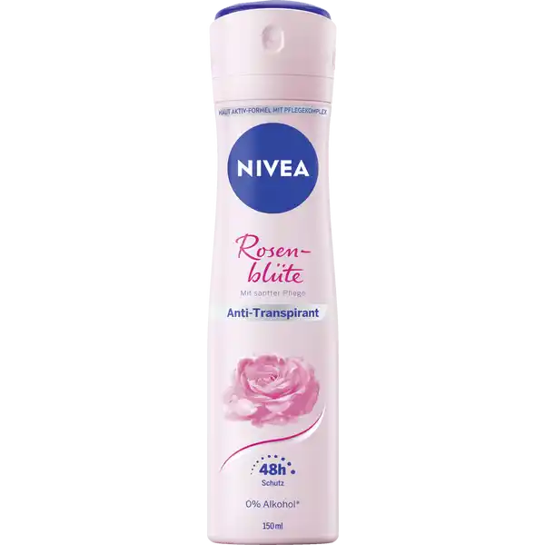 NIVEA AntiTranspirant Spray Rosenblte: Цвет: Produktbeschreibung und details NIVEA AntiTranspirant Spray Rosenblte schtzt  Stunden langanhaltend und zuverlssig vor Schwei und Krpergeruch Mit erlesenem hochwertigem und elegantem RosenbltenDuft von reiner Eleganz der Ihre weibliche Seite sanft umschmeichelt Bietet wohltuende Frische und angenehmes Hautgefhl unter den Achseln  den ganzen Tag schtzt effektiv vor Achselnsse und Krpergeruch   Stunden lang Haut AktivFormel mit Pflegekomplex sinnlicher Rosenduft trockenes frisches Hautgefhl Hautvertrglichkeit dermatologisch besttigt Kontaktdaten Beiersdorf AG D Hamburg wwwniveade  UrsprungslandHerkunftsort EU Anwendung und Gebrauch Wenden Sie das Spray am besten nach dem Duschen an Vor Gebrauch gut schtteln Nicht in die Augen sprhen Aus  cm Entfernung unter die Achsel sprhen Einwirken lassen Inhaltsstoffe Butane Isobutane Propane Cyclomethicone Aluminum Chlorohydrate Isopropyl Palmitate Parfum Cymbopogon Citratus Extract Persea Gratissima Oil Glycerin Octyldodecanol Disteardimonium Hectorite Dimethicone Propylene Carbonate Dimethiconol Geraniol Warnhinweise und wichtige Hinweise Warnhinweise GEFAHR Extrem entzndbares Aerosol Behlter steht unter Druck Kann bei Erwrmung bersten Von Hitze heien Oberflchen Funken offenen Flammen und anderen Zndquellen fernhalten Nicht rauchen Nicht gegen offene Flamme oder andere Zndquelle sprhen Nicht in die Augen sprhen Nicht auf gereizter oder geschdigter Haut anwenden Nicht durchstechen oder verbrennen auch nicht nach Gebrauch Benutzung nur entsprechend Verwendungszweck Vor Sonnenbestrahlung schtzen Nicht Temperaturen ber C aussetzen Darf nicht in die Hnde von Kindern gelangen Nur entleerte Dosen in die Wertstoffsammlung geben
https://www.rossmann.de/de/pflege-und-duft-nivea-anti-transpirant-spray-rosenbluete/p/4005900843975