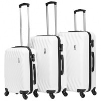 VERTICAL STUDIO "Reykjavik" Suitcase Set of 3 20" 25" 28" white: Цвет: Brand VERTICAL STUDIO Set consisting of three trolley cases Outer material plastic ABS big Trolley External dimensions HWD  cm   cm   cm inches      Net Weight  Volume kg  L middle Trolley External dimensions HWD  cm   cm   cm inches      Net Weight  Volume kg  L Castors need to be attached easy smaller Trolley External dimensions HWD  cm   cm   cm inches      Net Weight  Volume kg  L Lining Material  polyester Brand logo as metal emblem on the front Matryoshka design can be stowed inside each other to save space smallest Suitcase conforms to hand luggage size regulations a telescopic handle with several possible height settings four smoothrunning wheels for easy transport a large main compartment with an allround way zip three digit suitcase lock  possible combinations Divider with integrated zip mesh pocket for subdivision converging straps with click closure Fully lined interior Zippered lining on each side of the case two carrying handles with suspension four spacers on one long side Structured outer material with a matte finish NEW with box ampamp original packaging
https://www.sportspar.com/vertical-studio-reykjavik-suitcase-set-of-3-20-25-28-white