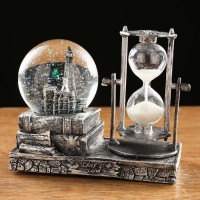 Песочные часы "Эйфелева башня", сувенирные, с подсветкой, 15.5 х 8.5 х 14 см, микс: 