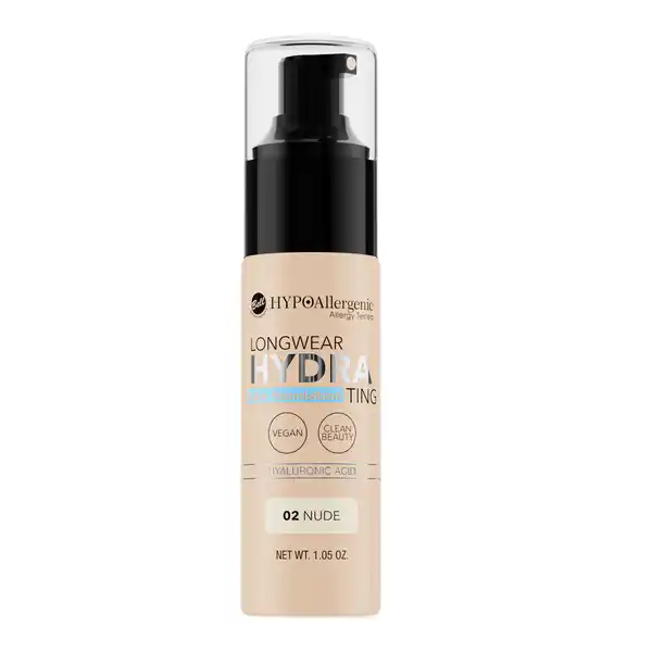 HYPOAllergenic Longwear Hydrating Balm Foundation 02 Nude: Цвет: Produktbeschreibung und details Die HYPOAllergenic Longwear Hydrating Balm Foundation mit Hyaluronsure gleicht den Hautton aus und verringert die Sichtbarkeit von Hautunreinheiten Die leichte und langanhaltende Formel verschmilzt mit der Haut und verleiht ein natrliches und strahlendes Aussehen Die enthaltene Hyaluronsure pflegt die Haut und spendet intensiv Feuchtigkeit Die Formulierung entspricht unserem CleanBeauty Ansatz und  der Inhaltsstoffe sind natrlichen Ursprungs Veganes Produkt Geeignet fr Personen mit empfindlicher und zu Allergie neigender Haut Dermatologisch getestet Kontaktdaten Bell PPHU ul Graniczna  G  Jzefw wwwbellcompl UrsprungslandHerkunftsort Polen Anwendung und Gebrauch Die Foundation ausgehend von der Gesichtsmitte auftragen und im Anschluss nach auen hin verteilen Alle bergnge ordentlich verblenden Gebrauch Aufbewahrung und Verwendung Aufbewahrungs und Verwendungsbedingungen Khl und trocken lagern Inhaltsstoffe Aqua Water Isononyl Isononanoate CaprylicCapric Triglyceride C Alkane Glycerin Polyglyceryl Polyhydroxystearate Polyglyceryl Polyricinoleate Magnesium Sulfate Sodium Chloride Disteardimonium Hectorite Stearoyl InulinEthylhexylglycerin Hydrogenated Lecithin Sodium Hyaluronate Alumina Aluminum Hydroxide Magnesium Oxide Tocopherol Ascorbyl Palmitate Phenoxyethanol CI CI  CI  Iron Oxides CI  Titanium Dioxide Warnhinweise und wichtige Hinweise Warnhinweise Produkt nur zu ueren Anwendung Nach Gebrauch gut verschlieen Verndert das Produkt das Aussehen den Geruch oder die Konsistenz Anwendung unterbrechen Treten Reizungen aus brechen Sie die Anwendung ab und konsultieren Sie Ihren Arzt
https://www.rossmann.de/de/make-up-hypoallergenic-longwear-hydrating-balm-foundation-02-nude/p/5902082550969