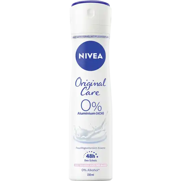 NIVEA Deodorant Spray Original Care: Цвет: Produktbeschreibung und details NIVEA Deo Original Care mit HautpflegeEssenz schtzt  Stunden zuverlssig vor unangenehmem Krpergeruch Mit mildem Duft fr ein frisches und angenehmes Hautgefhl mit HautpflegeEssenz ohne Aluminium ACH h effektiver DeoSchutz ohne Alkohol Hautvertrglichkeit dermatologisch besttigt Kontaktdaten Beiersdorf AG D Hamburg wwwniveade  UrsprungslandHerkunftsort EU Anwendung und Gebrauch Wenden Sie das Spray am besten nach dem Duschen an Vor Gebrauch gut schtteln Nicht in die Augen sprhen Aus  cm Entfernung unter die Achsel sprhen Einwirken lassen Inhaltsstoffe Butane Isobutane Propane Dimethicone CaprylicCapric Triglyceride Isopropyl Palmitate Parfum Sodium Lactate Lactose Calcium Pantothenate Sodium Ascorbyl Phosphate Tocopheryl Acetate Histidine HCl Threonine Lysine HCl Arginine Serine Glycogen Alanine Glutamic acid Ethylhexylglycerin Butyloctanoic Acid Methyl Phenylbutanol Persea Gratissima Oil Octyldodecanol Aqua Mannitol Sucrose PCA Citrulline Propylene Carbonate Disteardimonium Hectorite Linalool Citronellol AlphaIsomethyl Ionone Benzyl Alcohol Geraniol Limonene Warnhinweise und wichtige Hinweise Warnhinweise GEFAHR Extrem entzndbares Aerosol Behlter steht unter Druck Kann bei Erwrmung bersten Von Hitze heien Oberflchen Funken offenen Flammen und anderen Zndquellen fernhalten Nicht rauchen Nicht gegen offene Flamme oder andere Zndquelle sprhen Nicht in die Augen sprhen Nicht auf gereizter oder geschdigter Haut anwenden Nicht durchstechen oder verbrennen auch nicht nach Gebrauch Benutzung nur entsprechend Verwendungszweck Vor Sonnenbestrahlung schtzen Nicht Temperaturen ber C aussetzen Darf nicht in die Hnde von Kindern gelangen Nur entleerte Dosen in die Wertstoffsammlung geben
https://www.rossmann.de/de/pflege-und-duft-nivea-deodorant-spray-original-care/p/4005900843104