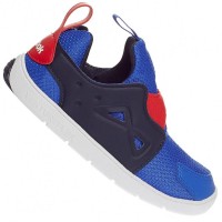 Reebok Venture Flextime Sportstyle Kids Sneakers CM9144: Цвет: https://www.sportspar.com/reebok-venture-flextime-sportstyle-kids-sneakers-cm9144
Brand: Reebok Upper material: textile, synthetic Inner material: textile Sole: rubber Brand lettering on the heel and sole Ventureflex - supports the natural rolling movement of the outsole Ortholite Peek N 'Fit - removable insole helps to determine the size and moisture regulation of the feet Synthetic overlays on the sides stabilize the foot Slip entry a pull tab on the tongue and heel padded entry extended and stabilized heel area grippy outsole with smiley design comfortable to wear NEW, with box &amp; original packaging
