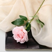 Цветы искусственные "Роза Гран При" 8х56 см, розовый: 