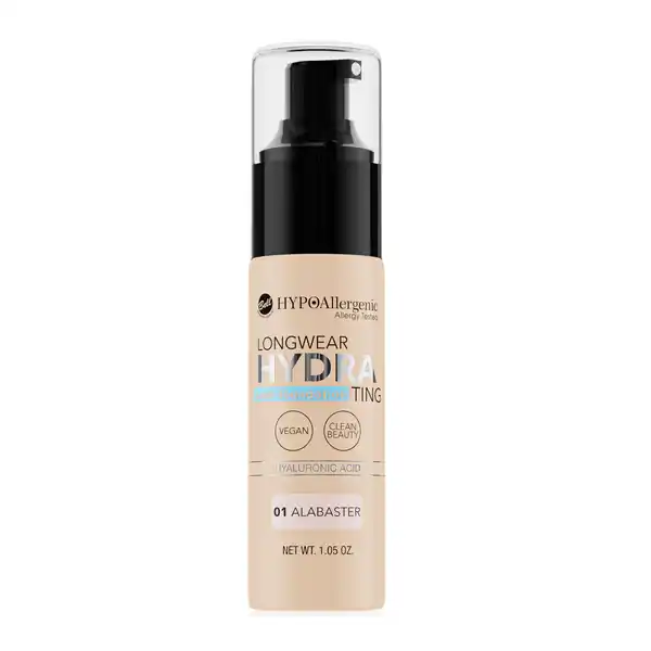 HYPOAllergenic Longwear Hydrating Balm Foundation 01 Alabaster: Цвет: Produktbeschreibung und details Die HYPOAllergenic Longwear Hydrating Balm Foundation mit Hyaluronsure gleicht den Hautton aus und verringert die Sichtbarkeit von Hautunreinheiten Die leichte und langanhaltende Formel verschmilzt mit der Haut und verleiht ein natrliches und strahlendes Aussehen Die enthaltene Hyaluronsure pflegt die Haut und spendet intensiv Feuchtigkeit Die Formulierung entspricht unserem CleanBeauty Ansatz und  der Inhaltsstoffe sind natrlichen Ursprungs Veganes Produkt Geeignet fr Personen mit empfindlicher und zu Allergie neigender Haut Dermatologisch getestet Kontaktdaten Bell PPHU ul Graniczna  G  Jzefw wwwbellcompl UrsprungslandHerkunftsort Polen Anwendung und Gebrauch Die Foundation ausgehend von der Gesichtsmitte auftragen und im Anschluss nach auen hin verteilen Alle bergnge ordentlich verblenden Gebrauch Aufbewahrung und Verwendung Aufbewahrungs und Verwendungsbedingungen Khl und trocken lagern Inhaltsstoffe Aqua Water Isononyl Isononanoate CaprylicCapric Triglyceride C Alkane Glycerin Polyglyceryl Polyhydroxystearate Polyglyceryl Polyricinoleate Magnesium Sulfate Sodium Chloride Disteardimonium Hectorite Stearoyl Inulin Ethylhexylglycerin Hydrogenated Lecithin Sodium Hyaluronate Alumina Aluminum Hydroxide Magnesium Oxide Tocopherol Ascorbyl Palmitate Phenoxyethanol CI  CI  CI  Iron Oxides CI  Titanium Dioxide Warnhinweise und wichtige Hinweise Warnhinweise Produkt nur zu ueren Anwendung Nach Gebrauch gut verschlieen Verndert das Produkt das Aussehen den Geruch oder die Konsistenz Anwendung unterbrechen Treten Reizungen aus brechen Sie die Anwendung ab und konsultieren Sie Ihren Arzt
https://www.rossmann.de/de/make-up-hypoallergenic-longwear-hydrating-balm-foundation-01-alabaster/p/5902082550952