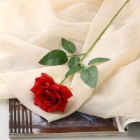 Цветы искусственные "Роза Гран При" 8х56 см, красный: 