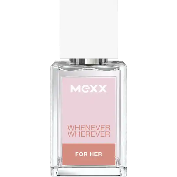 Mexx Whenever Wherever for Her, EdT 15ml: Цвет: Produktbeschreibung und details WHENEVER WHEREVER For Her schafft die perfekte Balance zwischen einem fruchtigfrischen Auftakt sanftblumigen Herznoten und einer holzigen Basis Zunchst sorgen saftige Orangen und Birnenaromen fr eine belebende Frische Daraus entwickelt sich ein feminines Bouquet aus Rosenblten sanft umhllt von sem Jasmin und Veilchennoten Abschlieend verleihen warme Noten von Zedernholz und Vanille dem zeitgenssischen Duft eine unbeschwerte Eleganz Anwendung und Gebrauch Auf die gesunde Haut sprhen Inhaltsstoffe Alcohol Denat AquaWaterEau ParfumFragrance Methyl Cyclodextrin Limonene Benzyl Salicylate Ethylhexyl Methoxycinnamate Linalool Hydroxycitronellal Diethylamino Hydroxybenzoyl Hexyl Benzoate AlphaIsomethyl Ionone Lactic Acid Citronellol Sodium Hydroxide Coumarin Citral Hexyl Cinnamal Geraniol BHT Ext Violet  CI  Red  CI  Yellow  CI  Warnhinweise und wichtige Hinweise Warnhinweise GEFAHR Entzndlich
https://www.rossmann.de/de/pflege-und-duft-mexx-whenever-wherever-for-her-edt-15ml/p/3614228184267