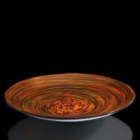 Блюдо интерьерное "Milan Glass", оранжевая, 48 ? 48 см: 