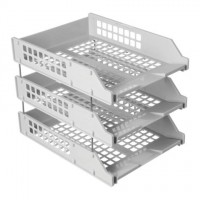 Лотки горизонтальные для бумаг, НАБОР 3 шт. (340х260х240 мм), на металлических стержнях, серые, "Strong", ЛТГ-63794: Цвет: Лотки надёжно стыкуются друг с другом металлическими стержнями (6 см). Верхний лоток разворачивается на 90 градусов - это удобно для документооборота между 2-мя сотрудниками. Функциональная и легкая конструкция, устойчивая за счёт резиновых ножек.
Бренд: СТАММ
: Россия
1