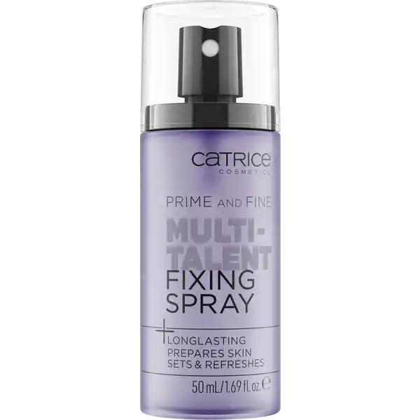 Catrice Prime And Fine Multitalent Fixing Spray: Цвет: https://www.rossmann.de/de/make-up-catrice-prime-and-fine-multitalent-fixing-spray/p/4250947598368
Produktbeschreibung und details ALLROUNDER Das MakeUp perfektionierende Multitalent Leichtes schnelltrocknendes und transparentes Spray das multifunktional einsetzbar ist als Primer unter dem MakeUp im Anschluss zur Fixierung fr MakeUp oder zwischendurch zur Erfrischung Fr ein langanhaltendes makelloses Finish Kontaktdaten cosnova GmbH Am Limespark  D Sulzbach am Taunus wwwcatricede  UrsprungslandHerkunftsort Italien Anwendung und Gebrauch Mit Fixingspray hlt das Makeup besonders lange auch bei Regen und Hitze Das Spray wird mit rund  cm Abstand in kreisfrmigen Bewegungen auf das fertige Styling aufgesprht Augen und Mund dabei am besten schlieen Auerdem lsst sich etwas Fixingspray auf Eyeshadow Brushes sprhen und damit Lidschatten intensivieren Inhaltsstoffe AQUA WATER BUTYLENE GLYCOL BETAINE HYDROXYPROPYL CYCLODEXTRIN PPGBUTETH PEG HYDROGENATED CASTOR OIL PENTYLENE GLYCOL BENZYL ALCOHOL SODIUM BENZOATE POTASSIUM SORBATE PARFUM FRAGRANCE Warnhinweise und wichtige Hinweise Warnhinweise Augen und Mund geschlossen halten Bei Augenkontakt bitte grndlich mit Wasser splen