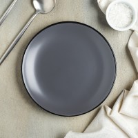 Тарелка керамическая десертная Доляна «Ваниль», d=19,5 см, цвет серый: Цвет: Посуда Доляна «Ваниль» изготовлена из прочной керамики. Керамическая посуда выдерживает низкие и высокие температуры, что позволяет блюдам дольше сохранять тепло.Изделия отличаются насыщенным цветом и матовым покрытием. Такая посуда отлично впишется в любой интерьер кухни, а также прекрасно подойдёт в качестве подарка на любой праздник.Можно использовать в посудомоечной машине и СВЧ-печи.
