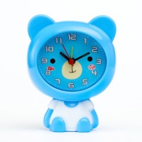 Часы - будильник настольные "Медвежонок" детские, дискретный ход, 12 х 9 см, АА: 