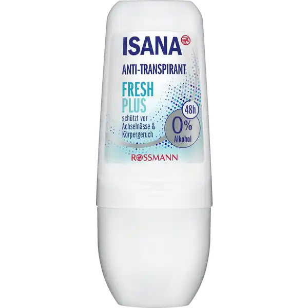 ISANA Anti-Transpirant Roll-on Fresh Plus: Цвет: Produktbeschreibung und details Das ISANA AntiTranspirant Fresh Plus schtzt vor Achselnsse und Krpergeruch h Schutz  Alkohol diese Rezeptur ist zu  ohne Mikroplastik vegan Kontaktdaten Dirk Rossmann GmbH Isernhgener Str  DE Burgwedel wwwrossmannde  UrsprungslandHerkunftsort EU Testurteile Qualittssiegel ampamp Verbandszeichen Anwendung und Gebrauch Nicht auf beschdigte oder entzndetet Haut auftragen Inhaltsstoffe Aqua Aluminum Chlorohydrate CaprylicCapric Triglyceride Glyceryl Stearate Citrate Parfum Cetearyl Alcohol Hydroxyethylcellulose Ethylhexylglycerin Tocopherol Sodium Stearoyl Glutamate Polyglyceryl Caprylate Phenoxyethanol Sodium Hydroxide
https://www.rossmann.de/de/pflege-und-duft-isana-anti-transpirant-roll-on-fresh-plus/p/0000042402145