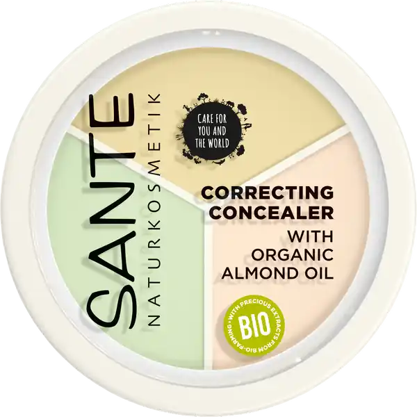 Sante Correcting Concealer: Цвет: https://www.rossmann.de/de/make-up-sante-correcting-concealer/p/4025089085188
Produktbeschreibung und details Das ConcealerTrio mit hoher Deckkraft korrigiert den Teint und gleicht kleine Unebenheiten aus Grn deckt Rtungen ab Rosa kaschiert Augenringe Beige berdeckt kleine Hautunebenheiten Mit pflegendem BioMandell Besonders hohe Deckkraft Deckt ab ampamp kaschiert Praktischer in Concealer zum Kaschieren von Augenringen ampamp Rtungen und Abdecken von Hautunebenheiten zertifizierte Naturkosmetik Kontaktdaten LORAL Deutschland GmbH  Geschftsbereich LOral Paris Johannstrae   Dsseldorf Testurteile Qualittssiegel ampamp Verbandszeichen Anwendung und Gebrauch Gewnschte Farbnuance mit dem Finger oder einem Pinsel auftragen Grn neutralisiert Hautrtungen Rosa kaschiert bluliche Schatten wie zB Augenringe und Beige berdeckt kleine Unreinheiten Inhaltsstoffe Helianthus Annuus Hybrid Oil Silica Euphorbia Cerifera Candelilla Wax Simmondsia Chinensis Jojoba Seed Oil Rhus Verniciflua Peel Wax CaprylicCapric Triglyceride CocoCaprylate Prunus Amygdalus Dulcis Sweet Almond Oil Butyrospermum Parkii Shea Butter Mica Myrica Cerifera Bayberry Fruit Wax Aloe Barbadensis Leaf Extract Vitis Vinifera Grape Seed Oil Canola Oil Hydrogenated Lecithin Tocopherol Helianthus Annuus Sunflower Seed Oil Parfum Fragrance Benzyl Alcohol Tin Oxide Alumina Magnesium Oxide  CI  Titanium Dioxide  CI  Iron Oxides  CI  Iron Oxides  CI  Iron Oxides  CI  Chromium Oxide Greens aus kontrolliert biologischem Anbau natrliche therische le