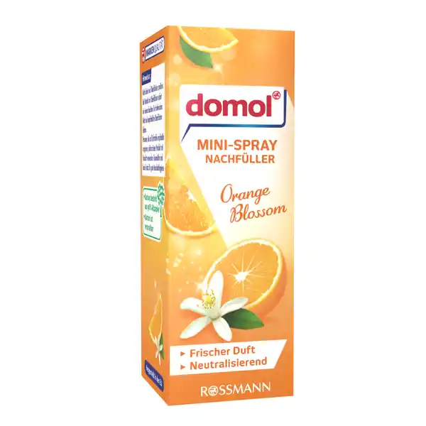 domol Mini Spray Nachfller Orange Blossom: Цвет: https://www.rossmann.de/de/haushalt-domol-mini-spray-nachfueller-orange-blossom/p/4305615559377
Produktbeschreibung und details Freuen Sie sich auf ein angenehm frisches Dufterlebnis in Bad und WC  mit dem domol MiniSpray Orange Blossom unangenehme Gerche werden schnell und wirkungsvoll entfernt fr bis zu  Sprhste erfrischendzitrische Duftkomposition Kontaktdaten Dirk Rossmann GmbH Isernhgener Strae   Burgwedel wwwrossmannde   UrsprungslandHerkunftsort EU Anwendung und Gebrauch Zum Wechseln der Duftkartusche den domol MiniSpray Halter aufklappen und leere Kartusche aus der Halterung entnehmen Neue Duftkartusche in den Halter einlegen und leicht hineindrcken bis diese einrastet Danach Halter schlieen Leicht auf den Halter drcken um frischen fein zerstubten Duft zu versprhen Die Kartusche ist fr die meisten handelsblichen Halter geeignet Inhaltsstoffe Limonen Citral Warnhinweise und wichtige Hinweise Warnhinweise GEFAHR Extrem entzndbares Aerosol Behlter steht unter Druck Kann bei Erwrmung bersten Giftig fr Wasserorganismen mit langfristiger Wirkung Kann allergische Hautreaktionen verursachen Darf nicht in die Hnde von Kindern gelangen Von Hitze heien Oberflchen Funken offenen Flammen und anderen Zndquellen fernhalten Nicht rauchen Nicht gegen offene Flamme oder andere Zndquelle sprhen Nicht durchstechen oder verbrennen auch nicht nach Gebrauch Vor Sonnenbestrahlung schtzen und nicht Temperaturen ber  CF aussetzen BEI BERHRUNG MIT DER HAUT Mit viel Wasser und Seife waschen Inhalt Behlter gem lokalenregionalennationaleninternationalen Vorschriften einer anerkannten Abfallentsorgungsanlage zufhren Nicht direkt auf Oberflchen sprhen Bei Kontakt mit Oberflchen sofort mit einem feuchten Tuch abwischen Nicht auf empfindliche Oberflchen kleben Personen die auf Duftstoffe empfindlich reagieren sollten dieses Produkt mit Vorsicht verwenden Raumdfte sind kein Ersatz fr gute Haushaltshygiene