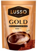 «LUSSO», кофе Gold, растворимый, 150г: 