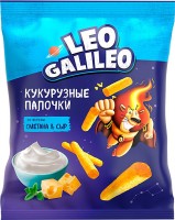 «Leo Galileo», кукурузные палочки со вкусом сметана & сыр, 45г: 