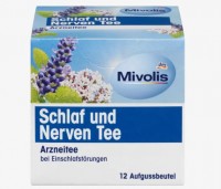 Миволис  Чай лечебный, чай для сна и нервов (12 пакетиков), 18 г: https://www.dm.de/mivolis-arzneitee-schlaf-und-nerven-tee-12-beutel-p4058172309755.html