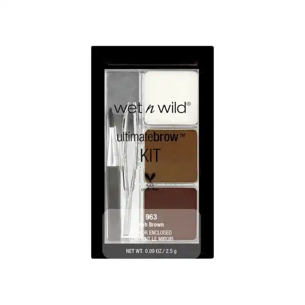 wet n wild Ultimate Brow Kit Ash Brown: Цвет: Produktbeschreibung und details Ein handtaschentaugliches BrauenKit mit dem du deine Brauen perfekt formen gltten definieren und gleichzeitig pflegen kannst Das CompactKit enthlt ein weiches Wachs das die Augenbrauen formt zwei Fixierpuder um die Brauen zu definieren einen Applikator eine kleine Pinzette und einen Spiegel Kontaktdaten MARKWINS BEAUTY BRANDS INTERNATIONAL LTD  Elmwood Chineham Park Crockford Lane RG WG Basingstoke Hampshire wwwwetnwildbeautycom UrsprungslandHerkunftsort China Inhaltsstoffe Brow Powder Talc Zinc Stearate Nylon Octyldodecyl Stearoyl Stearate Lauroyl Lysine Pentaerythrityl Tetraethylhexanoate HDITrimethylol Hexyllactone Crosspolymer Caprylyl Glycol Caprylhydroxamic Acid Glycerin Tocopheryl Acetate Silica PTFE
https://www.rossmann.de/de/make-up-wet-n-wild-ultimate-brow-kit-ash-brown/p/4049775596307