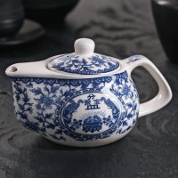 Чайник керамический заварочный «Восточная мудрость», 200 мл, 14?9,5?8 см, цвет синий: 