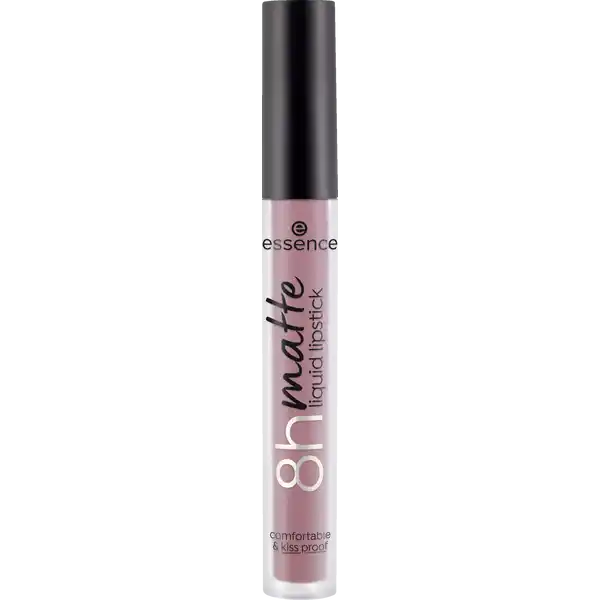 essence 8h matte liquid lipstick 06: Цвет: https://www.rossmann.de/de/make-up-essence-8h-matte-liquid-lipstick-06/p/4059729371706
Produktbeschreibung und details Der h matte liquid lipstick verleiht den Lippen ein mattes Finish in einem gedmpftem khlen Mauve mit violettem Unterton ohne sie auszutrocknen Die Textur hat eine hohe Deckkraft eine sofortige Farbabgabe und verschmiert nicht  fr einen intensiven und langanhaltenden Farbeffekt ohne Glanz der bis zu h hlt Dank des speziell geformten Applikators lsst sich der flssige Lippenstift ganz leicht und przise auftragen  fr ein wasserfestes und kussechtes Ergebnis Kontaktdaten cosnova GmbH Am Limespark  D Sulzbach am Taunus UrsprungslandHerkunftsort Italien Anwendung und Gebrauch Lippenstift lsst sich direkt oder  noch prziser  mit einem Lip Brush auftragen Liquid Lipstick auch gut mit einem Applikator Ein paar Tricks helfen hinterher damit der Lippenstift lnger hlt Am besten die Lippen vorher mit Lipliner konturieren und ausmalen sowie den Lippenstift in mehreren dnnen Schichten auftragen und zwischendurch abtupfen Auerdem entfernt ein Lippenpeeling vor dem LippenMakeup abgestorbene Hautschppchen und sorgt fr eine glattere Oberflche Inhaltsstoffe ISODODECANE TRIMETHYLSILOXYSILICATE OCTYLDODECANOL DIMETHICONE TRIBEHENIN PENTAERYTHRITYL TETRAISOSTEARATE SILICA MICA KAOLIN DIMETHICONEVINYL DIMETHICONE CROSSPOLYMER DISTEARDIMONIUM HECTORITE TALC DIISOSTEARYL MALATE PROPYLENE CARBONATE PENTAERYTHRITYL TETRADITBUTYL HYDROXYHYDROCINNAMATE PARFUM FRAGRANCE CI  RED  LAKE CI  BLUE  LAKE CI  IRON OXIDES CI  IRON OXIDES CI  IRON OXIDES CI  TITANIUM DIOXIDE