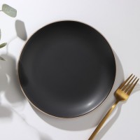 Тарелка керамическая десертная Доляна «Ваниль», d=19,5 см, цвет чёрный: Цвет: Посуда Доляна «Ваниль» изготовлена из прочной керамики. Керамическая посуда выдерживает низкие и высокие температуры, что позволяет блюдам дольше сохранять тепло.Изделия отличаются насыщенным цветом и матовым покрытием. Такая посуда отлично впишется в любой интерьер кухни, а также прекрасно подойдёт в качестве подарка на любой праздник.Можно использовать в посудомоечной машине и СВЧ-печи.
: Доляна
: Китай
