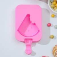 Форма силиконовая для мороженого Доляна «Арбузная долька», 14?7,5?2,5 см, цвет розовый: 