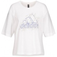 adidas Camp Graphic Universal Women T-shirt HB6443: Цвет: Brand: adidas Material: 50% polyester, 25% cotton, 25% viscose fit: Loose fit Brand logo as a graphic in the middle of the front Round neckline with elastic, ribbed waistband airy cut made of moisture-wicking, stretchy material Short sleeve Cropped Llength Droptail hem with extended back Side slits for maximum freedom of movement pleasant wearing comfort NEW, with tags &amp; original packaging
https://www.sportspar.com/adidas-camp-graphic-universal-women-t-shirt-hb6443