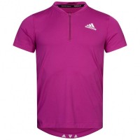 adidas Aeroready Lyte Ryde Zip Men T-shirt GT3871: Цвет: https://www.sportspar.com/adidas-aeroready-lyte-ryde-zip-men-t-shirt-gt3871
Brand: adidas Material: 90% polyester (recycled), 10% elastane Brand logo on the left chest AeroReady - Moisture is absorbed super-fast for a pleasantly dry and cool wearing comfort Primeblue products - high-performance material that e.g. Partly made of Parley Ocean Plastic® classic adidas stripes on upper back and sleeves 1/4 zip with chin guard Round neckline with a short stand-up collar Short sleeve Slits on the sides for better freedom of movement regular fit pleasant wearing comfort NEW, with tags &amp; original packaging