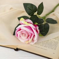 Цветы искусственные "Роза венесуэльская" 8х23 см, розовый: 