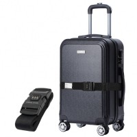VERTICAL STUDIO "Bergen" 20" Hand Luggage Suitcase black incl. FREE luggage strap: Цвет: Brand VERTICAL STUDIO including FREE luggage belt with combination lock Set consisting of a Suitcase and a luggage strap Outer material plastic ABS Lining Material  polyester Brand logo as metal emblem on the front ideal as hand luggage external dimensions correspond to the size regulations External dimensions HWD  cm   cm   cm External dimensions in inches      Internal dimensions HWD  cm   cm   cm Net weight  kg Volume approx  l a telescopic handle with several possible height settings four smoothrunning wheels for easy transport a large main compartment with an allround way zip three digit suitcase lock  possible combinations Divider with integrated zip mesh pocket for subdivision converging straps with click closure Fully lined interior Zippered lining on each side of the case two carrying handles with suspension four spacers on one L long side Structured outer material with a matte finish NEW with box ampamp original packaging
https://www.sportspar.com/vertical-studio-bergen-20-hand-luggage-suitcase-black-incl.-free-luggage-strap