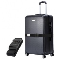 VERTICAL STUDIO "Bergen" 24" Suitcase black incl. FREE luggage strap: Цвет: Brand VERTICAL STUDIO Includes FREE luggage strap with combination lock Set consisting of a Suitcase and a luggage strap Outer material plastic ABS Lining material  polyester Brand logo as a metal emblem on the front External dimensions HWD  cm   cm   cm External dimensions in inches      Internal dimensions HWD  cm   cm   cm Net weight kg Volume approx  l a telescopic handle with several possible height settings four smoothrunning wheels for convenient transport a large main compartment with a circumferential way zipper three digit suitcase lock  possible combinations Divider with integrated zippered mesh pocket for division converging tension straps with click closure Interior lined throughout Zippered lining on each side of the case two carrying handles with suspension four spacers on one long side structured outer material with a matte finish NEW with box ampamp original packaging
https://www.sportspar.com/vertical-studio-bergen-24-suitcase-black-incl.-free-luggage-strap