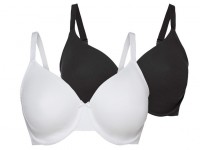 Damen B?gel-BHs, 2 St?ck, hohen Baumwollanteil: Цвет: Beschreibung
Farben: grau/wei?, schwarz/grau, schwarz/wei?
Gr??en: 90 C - 90 E
Merkmal: mit Zierschleife
? 2 St?ck
? Angenehmer Tragekomfort
? Optimale Passform durch das Elasthan LYCRA®
esmara Damen B?gel-BHs, 2 St?ck, hohen Baumwollanteil
Eigenschaften
Wir unterst?tzen den nachhaltigen Baumwollanbau in Afrika
Angenehmer Tragekomfort durch hohen Baumwollanteil
Mit gemouldeten Cups und Zierschleife
Mit verstellbaren Tr?gern
Optimale Passform durch das Elasthan LYCRA®
2 St?ck
Farben: grau/wei?, schwarz/grau, schwarz/wei?
Material
Obermaterial/Cupfutter: 92 % Baumwolle, 8 % Elasthan
Pflegehinweise
Waschen bei max. 40 °C (Pflegeleicht)
Nicht bleichen
Nicht im W?schetrockner trocknen
Nicht b?geln
Nicht trockenreinigen
Gr??en
90 C - 90 E
Meine Lidl-Gr??e – so einfach gehts
Einfach den Lidl-Gr??enrechner besuchen. F?r deine Personengruppe und Produktgruppe die gemessenen K?rperma?e eintragen und dann den Berechnen-Button bet?tigen. Schon wird dir deine Gr??e angezeigt. Bewertungen4/5(10)
