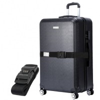 VERTICAL STUDIO "Bergen" 28" Suitcase black incl. FREE luggage strap: Цвет: Brand VERTICAL STUDIO including FREE luggage belt with combination lock Set consisting of a Suitcase and a luggage strap Outer material plastic ABS Lining Material  polyester External dimensions HWD  cm   cm   cm External dimensions in inches      Internal dimensions HWD  cm   cm   cm Net weight  kg Volume approx  l Brand logo as metal emblem on the front a telescopic handle with several possible height settings four smoothrunning wheels for easy transport a large main compartment with an allround way zip three digit suitcase lock  possible combinations Divider with integrated zip mesh pocket for subdivision converging straps with click closure Fully lined interior Zippered lining on each side of the case two carrying handles with suspension four spacers on one L long side Structured outer material with a matte finish NEW with box ampamp original packaging
https://www.sportspar.com/vertical-studio-bergen-28-suitcase-black-incl.-free-luggage-strap