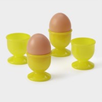 Набор подставок для яиц, 4 шт, 4,5?5 см, цвет МИКС: 