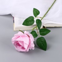 Цветы искусственные "Роза чайная экстра" d-7 см 44 см, розовый: 