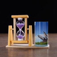 Песочные часы "Достопримечательности", сувенирные, с карандашницей, 12.5 х 4.5 х 9.3 см, микс 472712: 