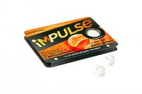 «Impulse», пастилки со вкусом мандарина, без сахара, 14г (упаковка 12шт.): 