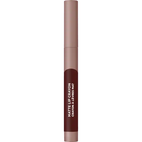 LOral Paris Infaillible Matte Lip Crayon  Spice of Life: Цвет: Produktbeschreibung und details Matt berall matt zu jeder Zeit Der Infaillible Matte Lip Crayon ist der erste Lippenstift in Stiftform von LOral Paris und kombiniert satte intensive matte Farbe mit einem angenehmen Tragegefhl Die wasserfeste Formel lsst sich dank der praktischen Stiftform einfach und przise auftragen und verleiht den Lippen ein ultramattes Finish Die cremige Textur pflegt die empfindliche Lippenhaut mit Jojobal und Vitamin E Die Lippen sehen nicht nur unwiderstehlich aus sondern fhlen sich auch so an Dank der eleganten schlanken Stiftform lsst sich der Crayon angenehm halten und ist auch unterwegs einfach aufzutragen Die herausdrehbare Mine macht ein Anspitzen unntig Kontaktdaten LORAL Deutschland GmbH  Geschftsbereich LOral Paris Johannstrae   Dsseldorf Anwendung und Gebrauch Den Infaillible Matte Lip Crayon gleichmig auf die Lippen auftragen Anschlieend die Lippen aufeinanderpressen Fertig Dank der hohen Deckkraft reicht bereits ein einmaliges Auftragen fr ein optimales Ergebnis Gebrauch Aufbewahrung und Verwendung Aufbewahrungs und Verwendungsbedingungen Khl und trocken lagern Inhaltsstoffe DIMETHICONE  POLYETHYLENE  POLYBUTENE  ISOAMYL LAURATE  SYNTHETIC BEESWAX  CERA MICROCRISTALLINA  MICROCRYSTALLINE WAX  ISODODECANE  TRIMETHYLSILOXYSILICATE  NEOPENTYL GLYCOL DIHEPTANOATE  COPERNICIA CERIFERA CERA  CARNAUBA WAX  POLYPROPYLSILSESQUIOXANE  VPHEXADECENE COPOLYMER  SIMMONDSIA CHINENSIS SEED OIL  JOJOBA SEED OIL  TOCOPHERYL ACETATE  SORBITAN ISOSTEARATE  TRIHYDROXYSTEARIN  PARFUM  FRAGRANCE  TALC  DISTEARDIMONIUM HECTORITE  ALUMINUM HYDROXIDE  TOCOPHEROL  PROPYLENE CARBONATE  SYNTHETIC FLUORPHLOGOPITE  ASCORBYL PALMITATE  HELIANTHUS ANNUUS SEED OIL  SUNFLOWER SEED OIL  COLOPHONIUM  ROSIN  TIN OXIDE  BHT   MAY CONTAIN CI  CI  CI   IRON OXIDES  CI   TITANIUM DIOXIDE  MICA  CI   RED  LAKE  CI   RED   CI   MANGANESE VIOLET  CI   RED  LAKE  CI   YELLOW  LAKE  CI   RED  LAKE  CI   CARMINE  CI   BLUE  LAKE FIL C
https://www.rossmann.de/de/make-up-loreal-paris-infaillible-matte-lip-crayon-112-spice-of-life/p/3600523793846