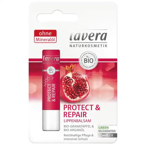 lavera Protect & Repair Lippenbalsam: Цвет: Produktbeschreibung und details Der lavera Protect ampamp Repair Lippenbalsam mit BioGranatapfelkernl und BioArganl spendet sprden Lippen intensive PflegeDie lavera NaturkosmetikForschung hat eine pflegende Rezeptur entwickelt die mit einer exklusiven Wirkstoffkomposition mit Mandell und hochwirksamen natrlichen Inhaltsstoffen sprde Lippen regeneriert und sie vor dem erneuten Austrocknen schtzt Kontaktdaten Laverana GmbH ampamp Co KG Am Weingarten   Wennigsen UrsprungslandHerkunftsort Deutschland Testurteile Qualittssiegel ampamp Verbandszeichen Inhaltsstoffe Ricinus Communis Castor Seed Oil Rhus Verniciflua Peel Wax Euphorbia Cerifera Candelilla Wax Copernicia Cerifera Carnauba Wax Olea Europaea Olive Fruit Oil Cocos Nucifera Coconut Oil Butyrospermum Parkii Shea Butter Theobroma Cacao Cocoa Seed Butter Prunus Amygdalus Dulcis Sweet Almond Oil Polyglyceryl Polyricinoleate Simmondsia Chinensis Jojoba Seed Oil Argania Spinosa Kernel Oil Punica Granatum Seed Oil Hippophae Rhamnoides Fruit Extract Bisabolol Glycine Soja Soybean Oil Hamamelis Virginiana Witch Hazel Leaf Extract Calendula Officinalis Flower Extract Dipotassium Glycyrrhizate Alcohol Tocopherol Helianthus Annuus Sunflower Seed Oil Ascorbyl Palmitate Fragrance Parfum  Ingredients from certified organic agriculture natural essential oils
https://www.rossmann.de/de/pflege-und-duft-lavera-protect-und-repair-lippenbalsam/p/4021457625147