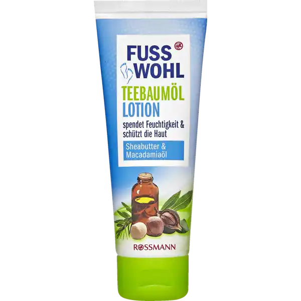 FUSSWOHL Teebauml Lotion: Цвет: Produktbeschreibung und details Erleben Sie mit der FUSSWOHL TEEBAUML LOTION Entspannung fr die Fe mit reichhaltigen Pflegelipiden aus Macadamianuss und Sheabutter mit Feuchtigkeitskomplex fr ein samtig zartes Hautgefhl Allantoin und Panthenol pflegen die Haut fhlbar weich und geschmeidig multiaktives Teebauml schtzt die Haut vegan diese Rezeptur ist zu  ohne Mikroplastik Kontaktdaten Dirk Rossmann GmbH Isernhgener Strae   Burgwedel wwwrossmannde   UrsprungslandHerkunftsort Hergestellt in Deutschland Testurteile Qualittssiegel ampamp Verbandszeichen Anwendung und Gebrauch Nach der Reinigung tglich auf Fe undBeine auftragen und leicht einmassieren Gebrauch Aufbewahrung und Verwendung Aufbewahrungs und Verwendungsbedingungen Nicht fr Suglinge und Kleinkinder verwendenNicht in die Augen und auf Schleimhutebringen Teebauml kann allergische Reaktionenhervorrufen Inhaltsstoffe Aqua Ethylhexyl Stearate Glycerin Cetearyl Alcohol Isopropyl Myristate Urea Glyceryl Stearate Citrate Lactic Acid Macadamia Ternifolia Seed Oil Panthenol Betaine Butyrospermum Parkii Butter Stearic Acid Melaleuca Alternifolia Leaf Oil Allantoin Sodium Stearoyl Lactylate Xanthan Gum Ethylhexylglycerin Tocopherol Sodium Hydroxide Phenoxyethanol Potassium Sorbate Limonene Linalool Parfum
https://www.rossmann.de/de/pflege-und-duft-fusswohl-teebaumoel-lotion/p/4305615639642