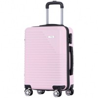 Banaru Design 20" Hand Luggage Suitcase pink: Цвет: Brand Banaru Design Outer material plastic ABS Lining material  polyester Brand logo as a metal emblem on the front ideal as hand luggage external dimensions correspond to the size regulations External dimensions in inches      Internal dimensions HWD  cm   cm   cm Net Weight kg Volume approx  l a telescopic handle with several possible height settings four smoothrunning wheels for convenient transport a large main compartment with a circumferential way zipper three digit suitcase lock  possible combinations Divider with integrated zippered mesh pocket for division converging tension straps with click closure Interior lined throughout Zippered lining on each side of the case two carrying handles with suspension four spacers on one L long side structured outer material with a matte finish NEW with box ampamp original packaging
https://www.sportspar.com/banaru-design-20-hand-luggage-suitcase-pink
