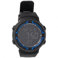 LEANDRO LIDO "Vernazza" Unisex Sports Watch black/blue: Цвет: Brand: LEANDRO LIDO including battery 12-bit digital display with hours, minutes, seconds, day and date Water resistance: 3 ATM Stopwatch, alarm and hourly chime function 24-hour format Watch case: ABS plastic Watch strap: TPU rubber Watch glass: plastic Background can be illuminated by button Brand logo on the front above the dial Dial diameter: approx. 35 mm Strap Width: Approx. 22mm adjustable bracelet with pin clasp maximum wrist circumference up to approx. 20 cm User manual is included suitable for sports and leisure Stainless steel back including LEANDRO LIDO packaging NEW, in original packaging &gt;Disposal instructions for batteries
https://www.sportspar.com/leandro-lido-vernazza-unisex-sports-watch-black/blue