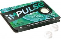«Impulse», пастилки со вкусом мяты, без сахара, 14,4г (упаковка 12шт.): 