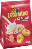 «Leonardo», готовый завтрак «Колечки с мёдом», 200г: 