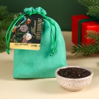 Чай чёрный в подарочном мешочке «Тёплых праздников» с мятой, 100 г.: Цвет: Минимальная партия
1