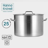 Кастрюля из нержавеющей стали Hanna Knovell с крышкой, 25 л, d=36 см, h=24 см, толщина стенки 0,8 мм, индукция: Цвет: Кастрюля из нержавеющей стали - это незаменимый атрибут на любой кухне. Она обладает рядом преимуществ, которые делают ее популярной среди хозяек.<b>Преимущества товара:</b><ul><li>Высокая прочность и долговечность: Кастрюли из нержавеющей стали устойчивы к коррозии, механическим повреждениям и высоким температурам, что обеспечивает их долгий срок службы.Равномерное распределение тепла: благодаря высокой теплопроводности нержавеющей стали, пища в такой кастрюле готовится равномерно и быстро.Простота в уходе: кастрюли из нержавеющей стали легко мыть и чистить, они не впитывают запахи и не меняют цвет при длительном использовании.Безопасность для здоровья: нержавеющая сталь - это экологически чистый материал, который не выделяет вредных веществ при нагревании.Универсальность использования: кастрюли из нержавеющей стали подходят для приготовления любых видов пищи, включая варку, тушение, жарку и запекание.Возможность использования на различных типах плит: кастрюли из нержавеющей стали совместимы с газовыми, электрическими и индукционными плитами.</li></ul>
: Hanna Kn?vell
: Китай
